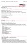 Ficha num: 126 - Data da revisão: 24 /4 /2008 - PRETO URUBU Página 1 de 6. Nome da empresa: LANXESS Indústria de Produtos Químicos e Plásticos Ltda
