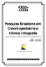 Pesquisa Brasileira em Odontopediatria e Clínica Integrada