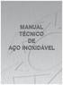 MANUAL TÉCNICO DE AÇO INOXIDÁVEL