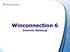Winconnection 6. Internet Gateway