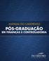 MANUAL DO CANDIDATO - Pós-Graduação em Finanças e Controladoria