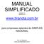 MANUAL SIMPLIFICADO Versão 1.3 (08/02/2014)