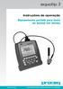 Instruções de operação Equipamento portátil para teste de dureza em metais