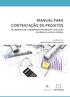 MANUAL PARA CONTRATAÇÃO DE PROJETOS