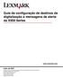Guia de configuração de destinos de digitalização e mensagens de alerta da X500 Series