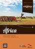África. Quénia, Tanzânia, Moçambique S. Tomé e Principe, Senegal, Marrocos INVERNO 2014/2015. viajar aproxima. reservas online: www.solferias.