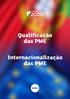 Qualificação das PME. Internacionalização das PME