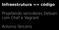Infraestrutura == código. Projetando servidores Debian com Chef e Vagrant. Antonio Terceiro