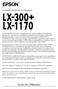 EPSON e EPSON ESC/P são marcas registadas da SEIKO EPSON CORPORATION. Microsoft, Windows e Windows NT são marcas registadas da Microsoft Corporation.