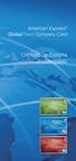 American Express GlobalTravel Company Card. Contrato de Compra do Associado