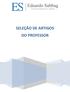 SELEÇÃO DE ARTIGOS DO PROFESSOR