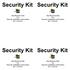 Security Kit. Security Kit. Security Kit. Security Kit. See Reverse Side For Security Installation Instructions 8811-000008