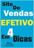 Site De. Vendas EFETIVO. 4 Dicas. Novo. Rumo Digital www.novorumodigital.com.br