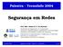 Segurança em Redes. Palestra - TecnoInfo 2004. Prof. MSc. Edmar R. S. de Rezende