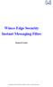 Winco Edge Security Instant Messaging Filter Manual do Usuário