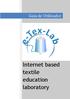 Guia de Utilizador. Internet based textile education laboratory