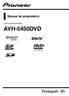 Manual do proprietário DVD PLAYER COM RDS AVH-5450DVD. Português (B)
