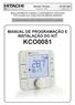 MANUAL DE PROGRAMAÇÃO E INSTALAÇÃO DO KIT KCO0081