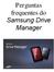 Perguntas frequentes do Samsung Drive Manager