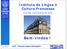 Bem-vindos! Instituto de Língua e Cultura Francesas. e cursos universitários de verão. ILCF - Francês lingua estrangeira