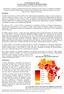 O custo da fome na África: Os custos sociais e econômicos da desnutrição infantil Resultados preliminares de quatro países-piloto na África