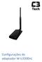 Configurações do adaptador W-U3300nL