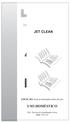 USO DOMÉSTICO JET CLEAN. Manual de Instruções Lavadora de Alta Pressão Residencial. ATENÇÃO: Leia as instruções antes do uso.