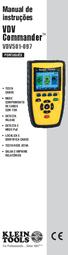 Manual de instruções. VDV Commander TM VDV501-097. cabos. comprimento. com TDR