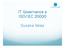 IT Governance e ISO/IEC 20000. Susana Velez