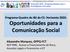 Oportunidades para a Comunicação Social