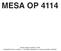 MESA OP 4114. Versão deste manual: 0.1/05 Compatível com a versão 1.4 da Mesa Operadora (e suas possíveis revisões)