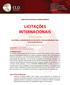 LICITAÇÕES INTERNACIONAIS