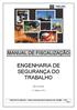 MANUAL DE FISCALIZAÇÃO ENGENHARIA DE SEGURANÇA DO TRABALHO. Belo Horizonte