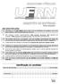 1. Identifique-se na parte inferior desta capa. Caso se identifique em qualquer outro local deste caderno, você será eliminado do Concurso.