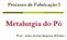 Processo de Fabricação I. Metalurgia do Pó. Prof.: João Carlos Segatto Simões