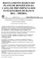 REGULAMENTO BÁSICO DO PLANO DE BENEFÍCIOS DA CAIXA DE PREVIDÊNCIA DOS FUNCIONÁRIOS DO BANCO BEG PREBEG