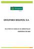 GROUPAMA SEGUROS, S.A. RELATÓRIO DO CONSELHO DE ADMINISTRAÇÃO