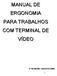 1. ERGONOMIA. 3 2. INTRODUÇÃO. 4 3. TRABALHO EM FRENTE AOS TERMINAIS DE VÍDEO. 5 4. DISTÚRBIOS OSTEOMUSCULARES RELACIONADOS AO TRABALHO (DORT).