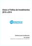 Anexo à Política de Investimentos 2010 a 2014
