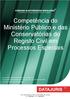 Competência do Ministério Público e das Conservatórias do Registo Civil em Processos Especiais