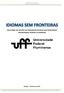 RELATÓRIO DE GESTÃO DO PROGRAMA IDIOMAS SEM FRONTEIRAS UNIVERSIDADE FEDERAL FLUMINENSE