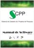 CPP. Sistema de Cadastro de Projetos de Pesquisa. Manual do Software