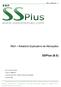 SSPlus (8.0) REA Relatório Explicativo de Alterações. REA SSPlus 8.0