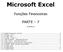 Microsoft Excel. Funções Financeiras PARTE 7 SUMÁRIO