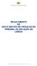 REGULAMENTO DE USO E GESTÃO DE VEÍCULOS DO TRIBUNAL DA RELAÇÃO DE LISBOA