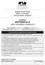 MUNICÍPIO DE ORTIGUEIRA EDITAL Nº 001/2015 DATA DA PROVA: 27/09/2015 CARGO: MOTORISTA D (NÍVEL FUNDAMENTAL INCOMPLETO)
