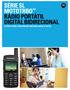 SÉRIE SL MOTOTRBO RÁDIO PORTÁTIL DIGITAL BIDIRECIONAL O PONTO ONDE CONVERGEM FUNCIONALIDADE E ESTILO