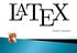 O LATEX é uma liguagem de preparação de documentos para composição de alta qualidade. Ele é um conjunto de macros para o processador de textos,