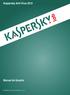 Kaspersky Anti-Virus 2012 Manual do Usuário