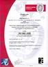 Certificação. Conferida à BRASKEM S.A. RUA ETENO, 1582, PÓLO PETROQUÍMICO DE CAMAÇARI, 42810-000 - CAMAÇARI/BA BRASIL (UNIDADES ANEXA)